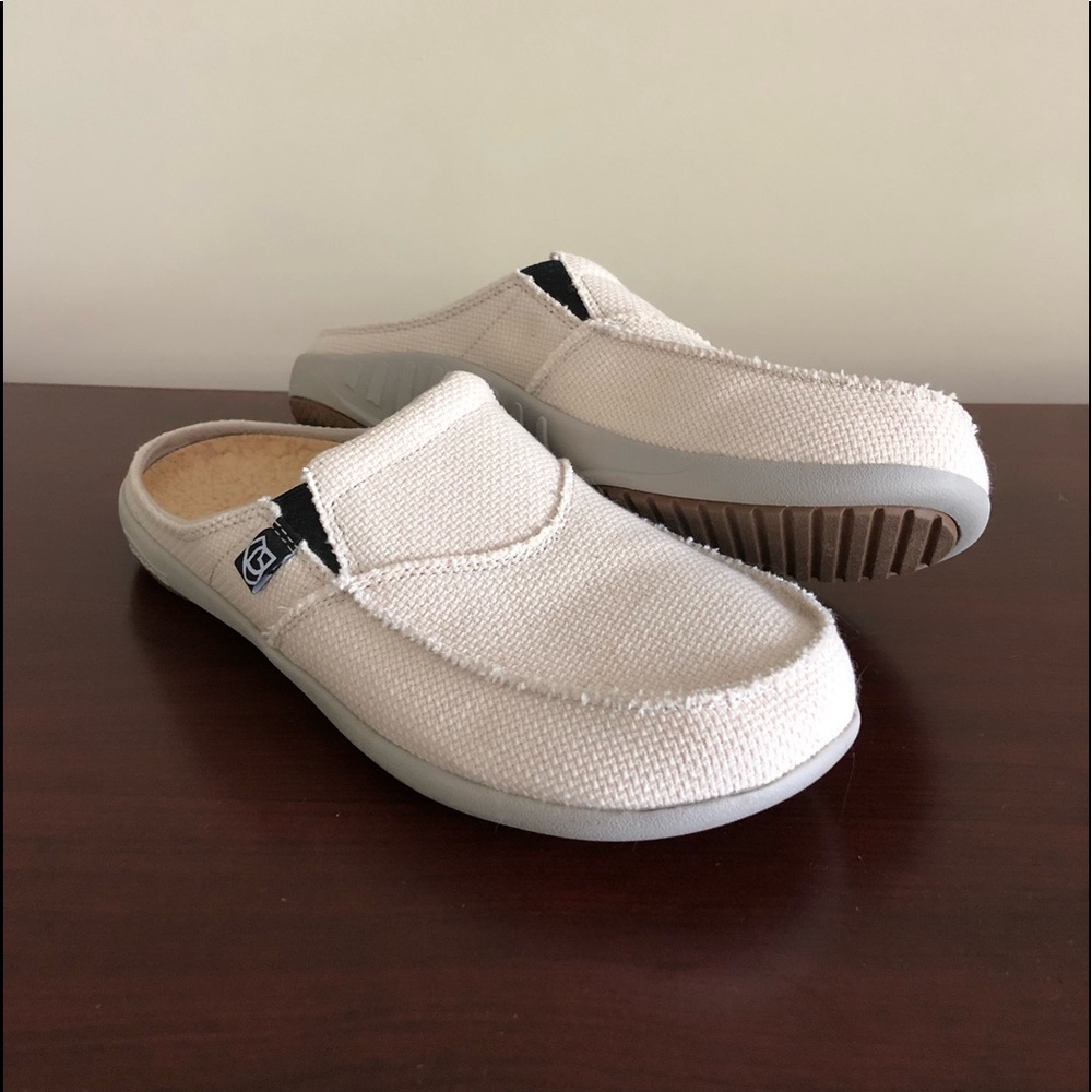Spenco Siesta Mules, orthotic, off white